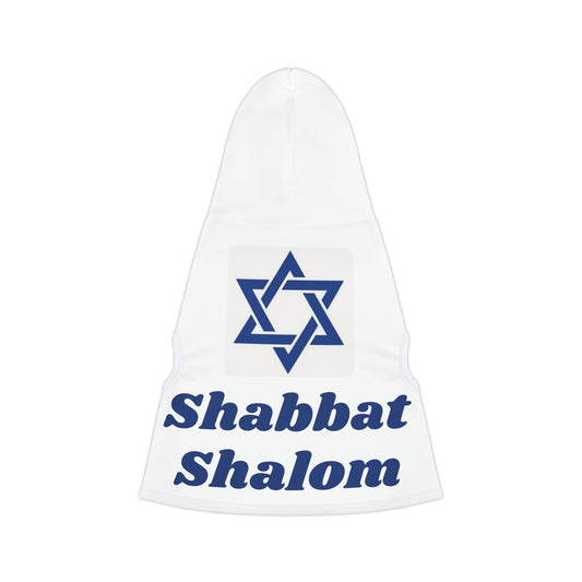 "Shabbat Shalom" Dog Hoodie