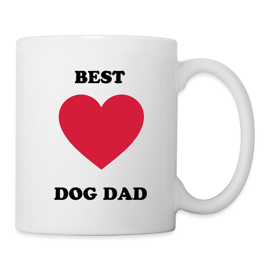 "Best Dog Dad" Mug - white